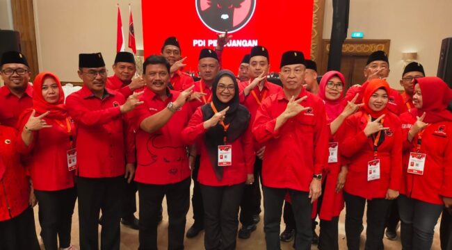 Konferensi Cabang (Konfercab) PDI Perjuangan digelar serentak se-Jawa Timur di Hotel Shangri-La, Surabaya pada Minggu, 21 Desember 2025 (doc_pdip_nganjuk)