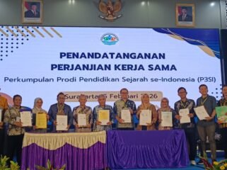 Penandatanganan Perjanjian Kerja Sama Perkumpulan Prodi Pendidikan Sejarah se-Indonesia (P3SI) (Foto_Nara)